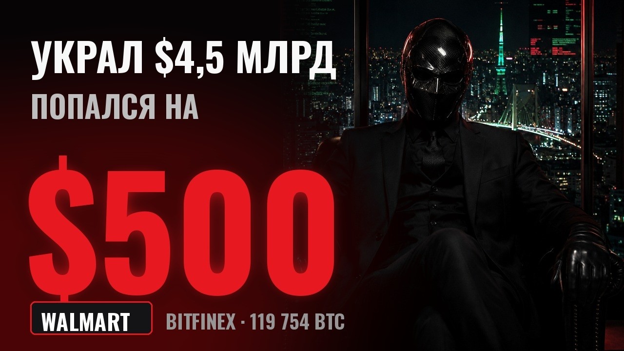 Он украл $4,5 млрд в биткоинах. Его сдала карта Walmart за $500