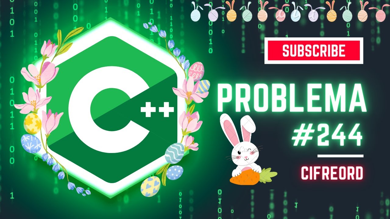 REZOLVARE Pbinfo || Problema 244 CifreOrd [C++] - YouTube