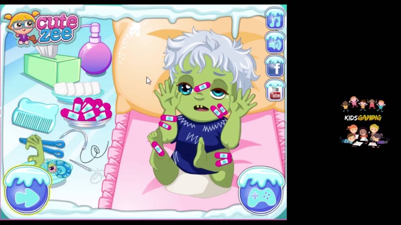 Elsa's Zombie Baby | Disney Princess Frozen Baby Game | KidsGaming | Elsa's Zombie Baby