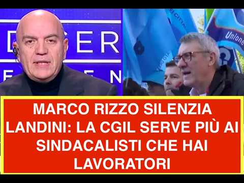 Video MARCO RIZZO SILENZIA LANDINI: LA CGIL SERVE PIU? AI SINDACALISTI CHE AI LAVORATORI