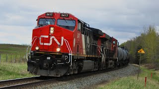 CN 3417 West Leading CN M313 - Near Lindbrook, AB