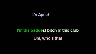 The Baddest (Badder) - Joey Valence & Brae ft. Ayesha Erotica [Karaoke]