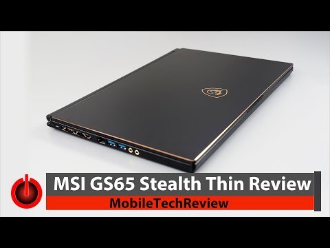 MSI GS65 Stealth Thin - Lightest GTX 1070 Max-Q Laptop
