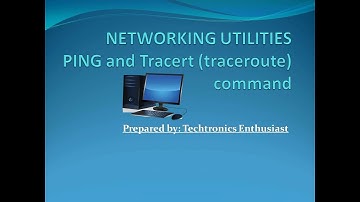 PING and TRACERT command
