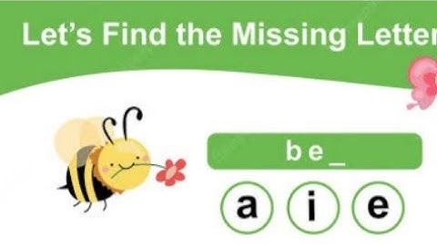 Fill in the blanks with missing letters| complete the word with the missing vowels|ABC spelling||✓✓✓