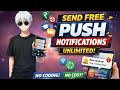 Push Notification App Kaise Banaye Free | Unlimited Notification Send Kare Mobile Se
