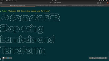 Using Terraform automate the process of stopping EC2 instance with AWS Lambda