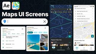 Map UI Design Animation Pack - After Effects & Premiere Pro Template