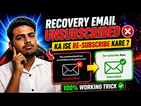 Hacker Unsubscribed My Free Fire Recovery Email 😭 How to Resubscribe || Full Details 😍