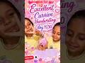 ✨Day 11/30 of improving cursive handwriting ✍️💖Neat • Clean • Beautiful Writing 😍#shorts #navya#fun