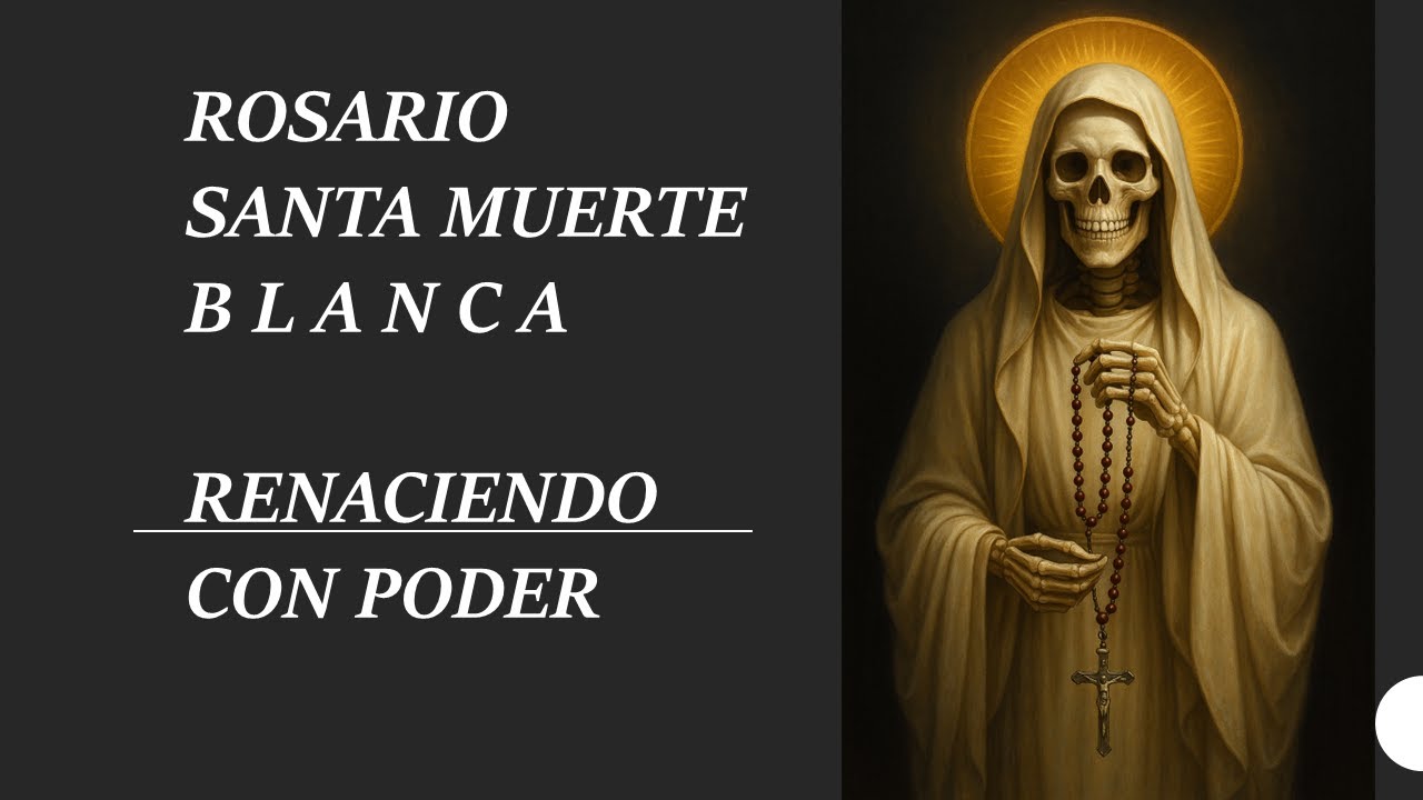 ROSARIO DE LA SANTA MUERTE BLANCA