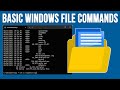 Common windows file and folder management commands