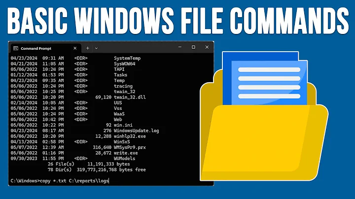 Common Windows File and Folder Management Commands