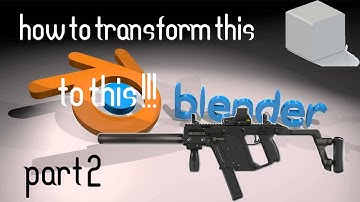 part 2- how to create vector weapon in blender