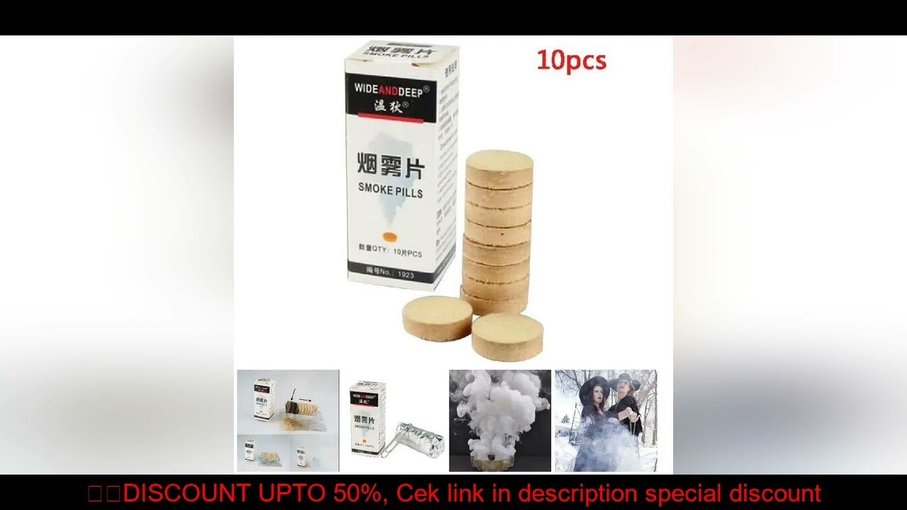 10/20pcs Funny White Smoke Magic Tricks Props Fire Tips Pyrotechnics Smoke Cake Fog Magician New Pro