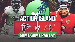 Expert Bettors Build A Same Game Parlay For Falcons vs. Buccaneers! | Action Island screenshot 2