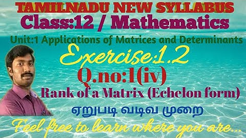 Class 12/ Maths/ Exercise 1.2/1(iv)/chapter 1/Applications of Matrices and Determinants
