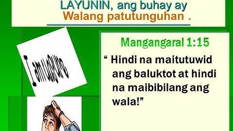 SERMON: Purpose Driven Life (Tagalog version)