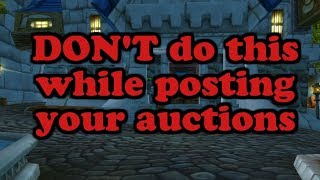 New goblin Mistakes - Dont do this while posting your auctions.