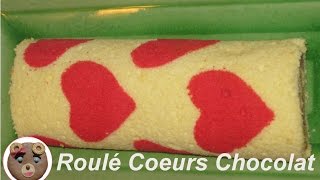 Biscuit Roule Coeurs Au Chocolat Youtube
