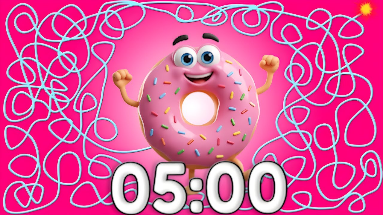 5 Minute Timer Bomb Countdown | Pink Cute Donut
