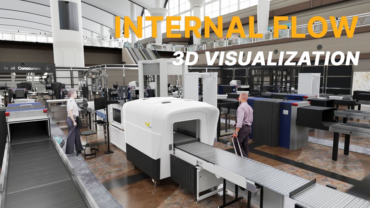Airport CT Scanner – Internal System Visualization | 3D Animation