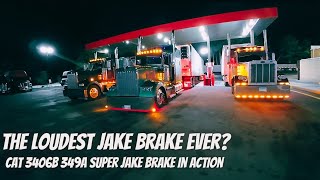 LOUDEST JAKE BRAKE | 3406B 349A SUPER JAKE BRAKE IN ACTION | ROLLING CB ACTION | LINK UP WITH JIMMY