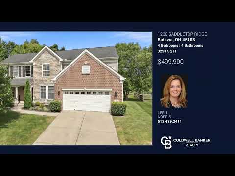 1206 Saddletop Ridge, Batavia, OH home video tour