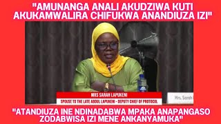 UMBONI ODABWISA UMENE WAPEREKA MKAZI WA MALEMU LAPKEN YEMWE ANAMWALIRA NAWO PA NGOZI YA NDEGE IJA