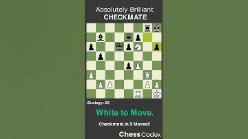 Strategy 20 | White to Move | Absolutely Brilliant Checkmate #OpeningTraps #ChessTraps #chesstips