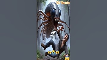 Giant Creature Attack in the Forest — Man Saved in a Thrilling Escape!”#shorts #shortvideo #Ai
