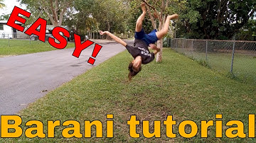 Barani tutorial / front flip 180, EASY FLIP