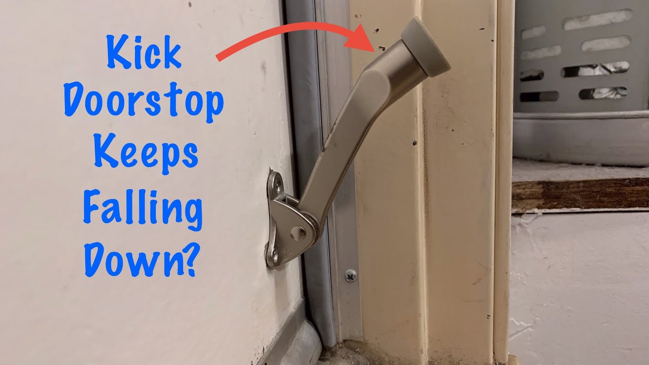 HOW TO FIX A DROOPING KICK DOWN DOORSTOP! - YouTube