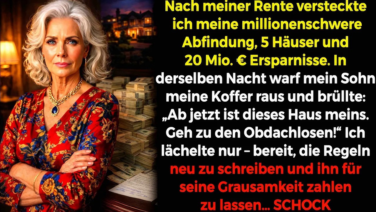 Nach meiner Rente versteckte ich Heimlich meine Abfindung, 5 Häuser und 20 Mio  € in