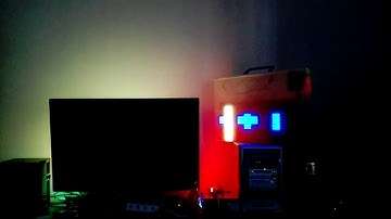 vumeter on a LED strip + spectrogram on a 32x16 LED matrix