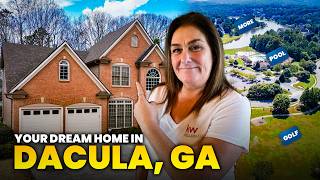 Hamilton Mill Dream Home in Dacula GA 🏡 Finished Basement + Private Backyard!