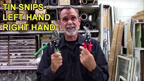 How to Cut Sheet Metal- Right Hand vs Left Hand Snips - Tricks Every Siding/Tin Knocker Knows