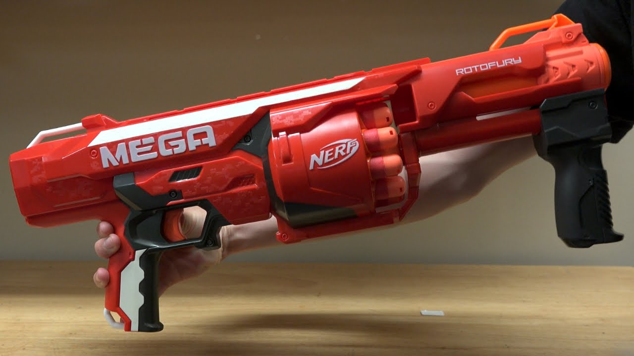 Nerf N-Strike Elite MEGA Rotofury Unboxing and Review