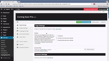 Coming Soon Pro General Overview