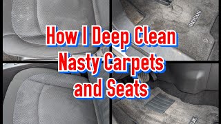 How I Deep Clean Nasty Carpets and Seats- Aqua Pro Vac + Bonnet Pro Rocket Revive It To the Rescue! screenshot 4