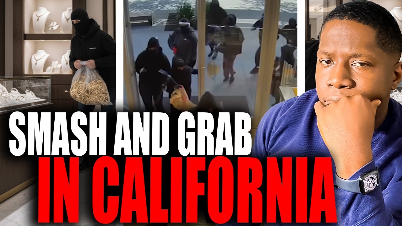 24 THUGS SMASH & GRAB California Jewelry Store ($500K HEIST?) - YouTube