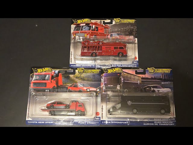 HotWheels 6台セット Ferrari 250 GTO ae86 New 2025 hot wheels team transport set includes Ferrari 250 GTO