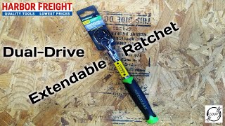 Harbor Freight Pittsburgh 1/4 in. x 3/8 in. Dual-Drive Extendable Ratchet