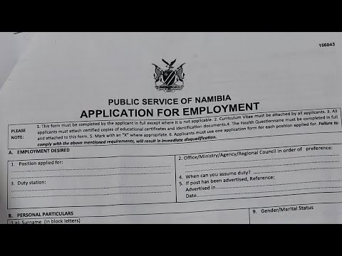 how to fill in a Government Application form CORRECTLY :NAMIBIAN YouTuber