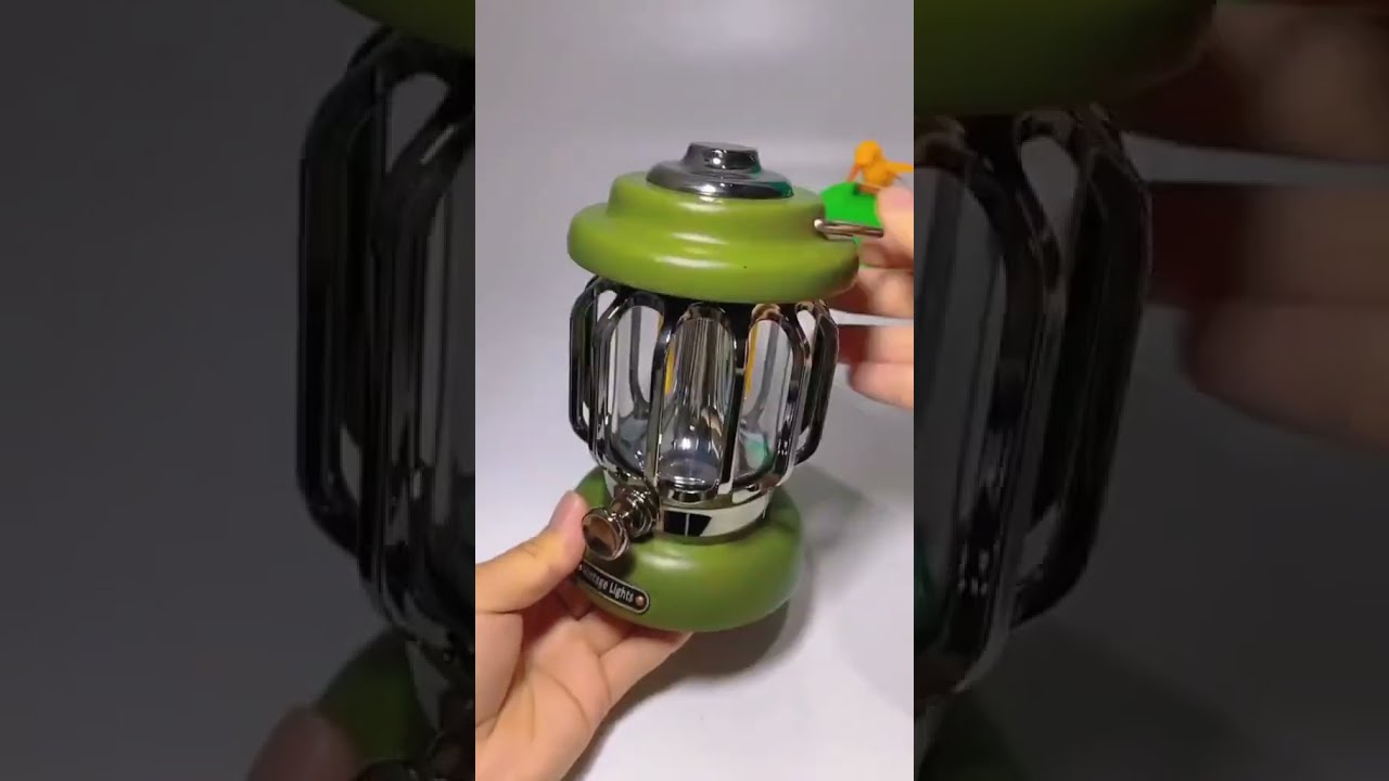 Retro Camping Lantern - Rechargeable, Portable, Waterproof