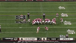 Georgia Blocked Field Goal vs Alabama | 2022 College Football