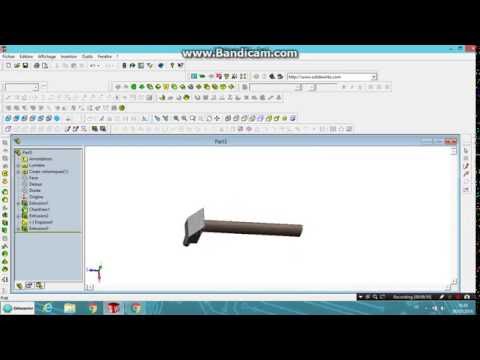 SolidWorks Tutorial #35: Tack hammer