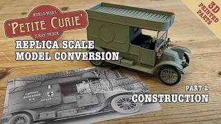 Scale model replica of a Marie Curie X-ray truck – Part 2: construction with 3D printed resin parts