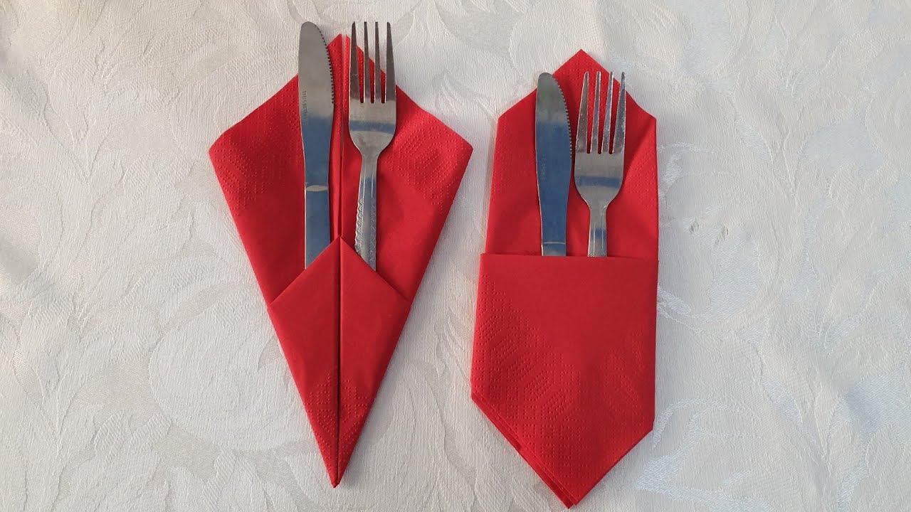 مناديل السفرة أنيقة وراقية 👌👌وبطريقة سهلة وبسيطة