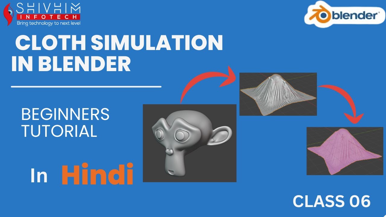 How to use CLOTH SIMULATION in BLENDER|| CLASS-6 - YouTube